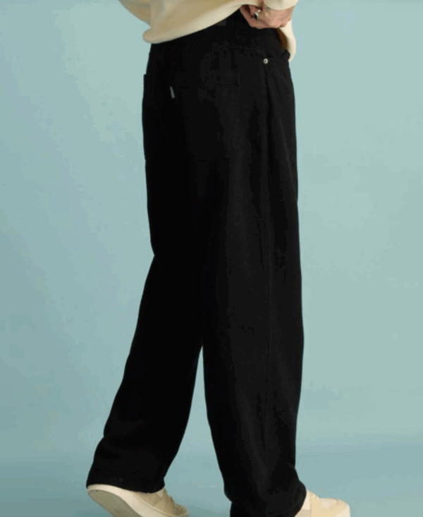 Men Relaxed Fit Straight High-Rise Pure Cotton Jeans - Image 3